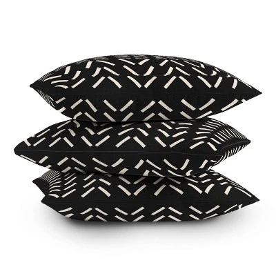 Nick Quintero Herringbone Square Throw Pillow Black/White - Deny Designs 5 Nick Quintero Herringbone Square Throw Pillow Black/White - Deny Designs - Image 3