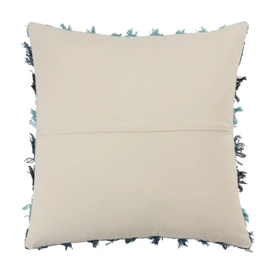 Saro Lifestyle Poly-Filled Striped Fringe Throw Pillow 3 Saro Lifestyle Poly-Filled Striped Fringe Throw Pillow