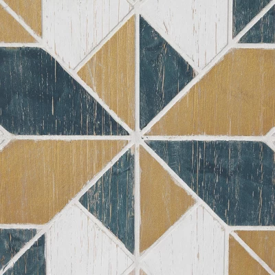 Wood Geometric Southwestern Wall Decor Set Of 3 - Olivia & May 6 Wood Geometric Southwestern Wall Decor Set Of 3 - Olivia & May - Image 4