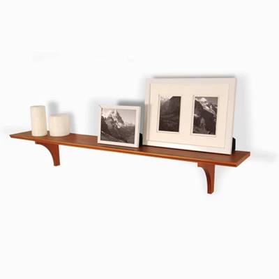 7.5" X 35" Mission Shelf With Bracket Honey Oak - InPlace 5 7.5" X 35" Mission Shelf With Bracket Honey Oak - InPlace - Image 3