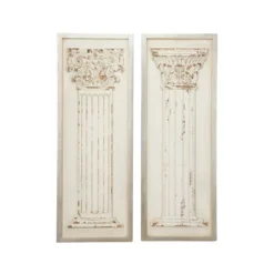 Vintage Wood Greek Columns Wall Decor Set Of 2 White - Olivia & May -Safavieh Store GUEST 962e2add 3bd4 4a41 a10c e405cb80b4d8