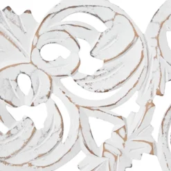 Wood Floral Handmade Intricately Carved Wall Decor Set Of 3 White - Olivia & May 26 Wood Floral Handmade Intricately Carved Wall Decor Set Of 3 White - Olivia & May -Safavieh Store GUEST 973cff2b 1cfd 4c05 b029 22dc357d97cd