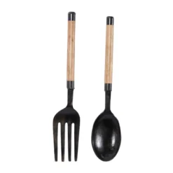 Set Of 2 Aluminum Utensils Spoon And Fork Wall Decors - Olivia & May 27 Set Of 2 Aluminum Utensils Spoon And Fork Wall Decors - Olivia & May -Safavieh Store GUEST 998519a0 b20e 44aa 8955 1220ab041612