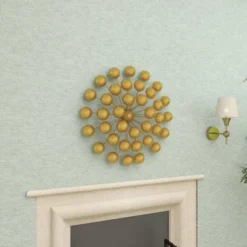 Metal Starburst Wall Decor With Orb Detailing Gold - Olivia & May -Safavieh Store GUEST 9bbc7c8a aa69 48a4 939f e56aba512c2e