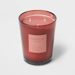 Colored Vase Glass With Dustcover Strawberry Musk Candle Red - Threshold™ 13 Colored Vase Glass With Dustcover Strawberry Musk Candle Red - Threshold™ -Safavieh Store GUEST 9c78d64d 5c97 4266 8aaf 6f9285bcaee2