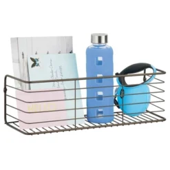 MDesign Wide Metal Wall Mount Storage Organizer Display Shelf - 2 Pack, Black -Safavieh Store GUEST 9d40028e b898 4ade a747 784d2bc78ce3