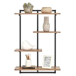 34.5" X 23.6" Rhodes 4 Tier Modern Floating Windowsill Wall Shelf Unit - Danya B. 19 34.5" X 23.6" Rhodes 4 Tier Modern Floating Windowsill Wall Shelf Unit - Danya B. -Safavieh Store GUEST 9d46e6fe 41ec 4cb2 9d36 9bcdeb9f66a5