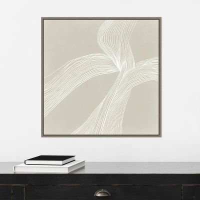 22" X 22" On The Same Wavelength II By Isabelle Z Framed Canvas Wall Art Gray Wash - Amanti Art 7 22" X 22" On The Same Wavelength II By Isabelle Z Framed Canvas Wall Art Gray Wash - Amanti Art - Image 5