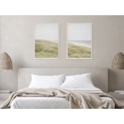 (Set Of 2) 23" X 33" Sylvie Peaceful Serene Framed Canvas By Creative Bunch White - Kate & Laurel All Things Decor -Safavieh Store GUEST a0e053f1 8484 4511 8104 98ef04ea6ffa