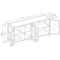 Crystal Cove Glass TV Stand For TVs Up To 59" - Threshold™ Designed With Studio McGee 13 Crystal Cove Glass TV Stand For TVs Up To 59" - Threshold™ Designed With Studio McGee -Safavieh Store GUEST a13f9ad9 19e7 45e4 939d 0ee33acc8103