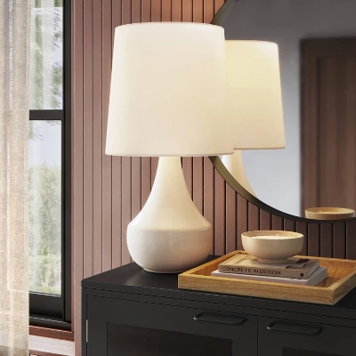 Montreal Wren Assembled Table Lamp White - Threshold™ 2 Montreal Wren Assembled Table Lamp White - Threshold™