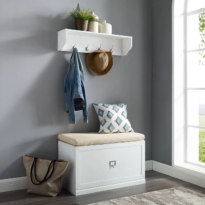 Harper Entryway Shelf White - Crosley 7 Harper Entryway Shelf White - Crosley - Image 5