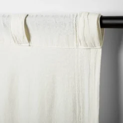 Tonal Texture Curtain Panel Sour Cream - Hearth & Hand™ With Magnolia -Safavieh Store GUEST a3759400 9398 4b46 97a0 2fba23657e88