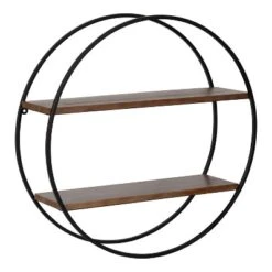 24" Diameter Sequoia Wood And Metal Round Wall Shelf - Kate & Laurel All Things Decor 20 24" Diameter Sequoia Wood And Metal Round Wall Shelf - Kate & Laurel All Things Decor -Safavieh Store GUEST a3fb1e05 6807 4381 baff 5fe72a0f94e9