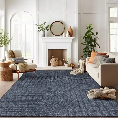 World Rug Gallery Contemporary Lines Machine Washable Area Rug 9 World Rug Gallery Contemporary Lines Machine Washable Area Rug - Image 7