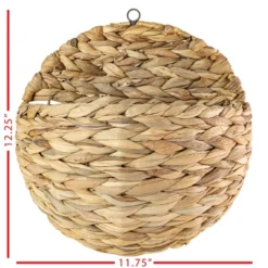 Braided Wall Pocket Water Hyacinth & Metal - Foreside Home & Garden -Safavieh Store GUEST a5120e5c 7489 4dbb 8060 e4821d831f97