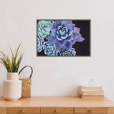 23" X 16" Abundance Succulent By Alana Clumeck Framed Canvas Wall Art - Amanti Art 5 23" X 16" Abundance Succulent By Alana Clumeck Framed Canvas Wall Art - Amanti Art - Image 3