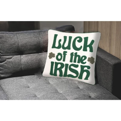 C&F Home 18" X 18" Luck Of The Irish Clover St. Patrick's Pillow 4 C&F Home 18" X 18" Luck Of The Irish Clover St. Patrick's Pillow - Image 2