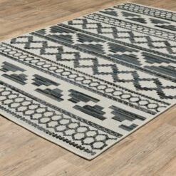 Trinity Geometric Patio Area Rug Beige/Blue - Captiv8e Designs -Safavieh Store GUEST ac43e2a3 ae53 42ee af33 13834ab529e9