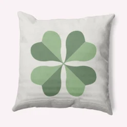 16"x16" Lucky Clover St. Patrick's Day Square Throw Pillow - E By Design -Safavieh Store GUEST ae9cd306 08b0 42df ac1e a2e845806872