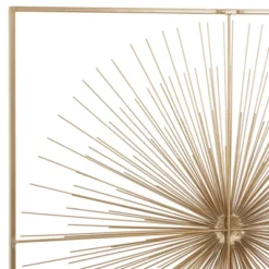 Metal Starburst Handmade Large 3D Wall Decor With Gold Frame Gold - CosmoLiving By Cosmopolitan -Safavieh Store GUEST b12838e8 3938 4678 a580 1cfd5949f161