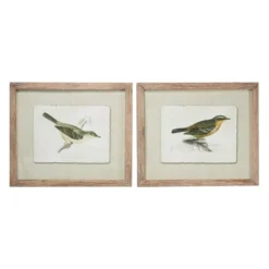Wood Bird Framed Wall Art With Brown Frame Set Of 2 Brown - Olivia & May 11 Wood Bird Framed Wall Art With Brown Frame Set Of 2 Brown - Olivia & May -Safavieh Store GUEST b4a821a1 b81b 4b0b 935e 7364c93a9e0a