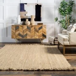 Hand Woven Don Jute With Fringe Rug - NuLOOM 14 Hand Woven Don Jute With Fringe Rug - NuLOOM -Safavieh Store GUEST b7b32182 6db0 4d58 8732 d4a638b09ab5