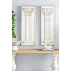 Vintage Wood Greek Columns Wall Decor Set Of 2 White - Olivia & May -Safavieh Store GUEST b9304165 6547 4369 ab67 fbbc2428b335