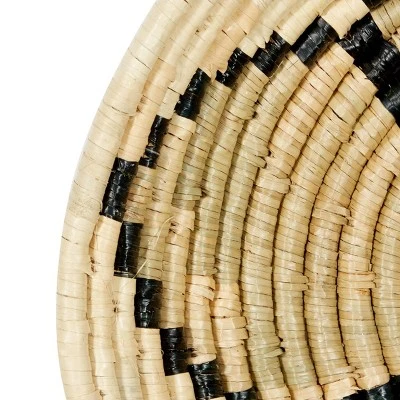 Set Of 3 Seagrass Plate Handmade Basket Wall Decors Brown - Olivia & May 4 Set Of 3 Seagrass Plate Handmade Basket Wall Decors Brown - Olivia & May - Image 2