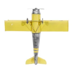 Metal Airplane Wall Decor With Chain Hanger Yellow - Olivia & May -Safavieh Store GUEST ba4ffbc8 d242 4ecd ab68 696377ac4592