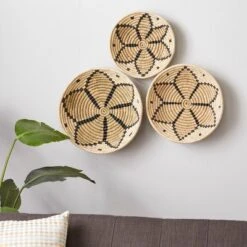Set Of 3 Seagrass Plate Handmade Basket Wall Decors Brown - Olivia & May 15 Set Of 3 Seagrass Plate Handmade Basket Wall Decors Brown - Olivia & May -Safavieh Store GUEST bb9b3d97 e31a 4d92 b839 28313dd9f951