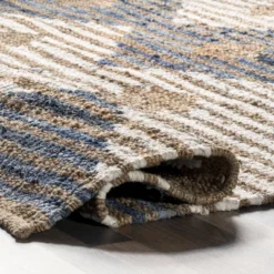 NuLOOM Hand Braided Marla Denim And Jute Diamonds Area Rug -Safavieh Store GUEST c0e7c607 19b3 4e7e bda9 4cb5041c1b06
