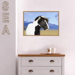 23" X 16" Icelandic Horse By Peter Langer Danita Delimont Framed Canvas Wall Art - Amanti Art -Safavieh Store GUEST c1f2b07b 9364 4ab9 8611 6b5a94974b0a