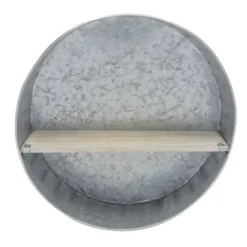 Farmlyn Creek Galvanized Metal Round Floating Shelf (12.5 In) -Safavieh Store GUEST c244a8cb f0f5 4f2e b816 914900fd0d0f