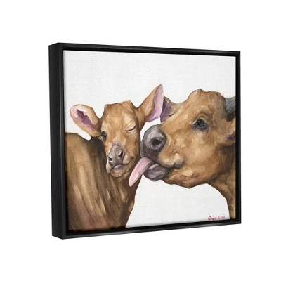 Stupell Industries Baby Cow Family Animal Watercolor Painting 4 Stupell Industries Baby Cow Family Animal Watercolor Painting - Image 2