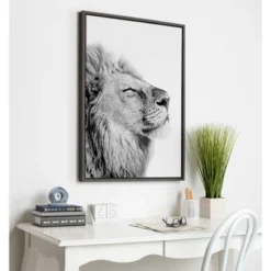 23" X 33" Sylvie Self Actualization Lion Framed Canvas Wall Art By Amy Peterson Gray - Kate And Laurel 9 23" X 33" Sylvie Self Actualization Lion Framed Canvas Wall Art By Amy Peterson Gray - Kate And Laurel -Safavieh Store GUEST c4e3b325 4c17 4fd6 a940 ce1f5a7884ed