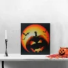 Northlight LED Lighted Bats And Jack-O-Lantern Halloween Canvas Wall Art 19.75" X 19.75" -Safavieh Store GUEST c6ec120c 3e4c 45ed b522 ce4d854e1535