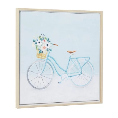 Canvas Bike Framed Wall Art With Tan Frame Multi Colored - Olivia & May 7 Canvas Bike Framed Wall Art With Tan Frame Multi Colored - Olivia & May - Image 5