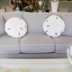 RightSide Designs Sand Dollar Shaped Indoor / Outdoor Throw Pillow -Safavieh Store GUEST c8cce376 b8be 4218 8c75 b4742a73a060