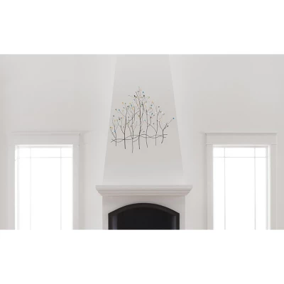 Gemstone Forest Wall Sculpture - Bronze With Asst. Gems - Aiden Lane 6 Gemstone Forest Wall Sculpture - Bronze With Asst. Gems - Aiden Lane - Image 4