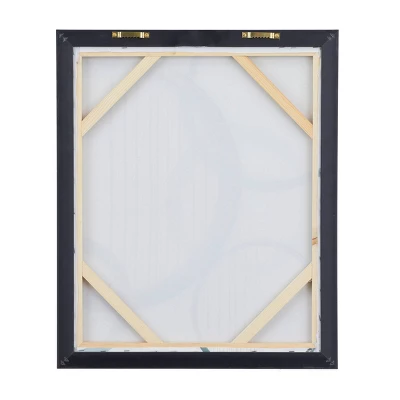 Canvas Abstract Circles Framed Wall Art With Silver Frame Multi Colored - Olivia & May 4 Canvas Abstract Circles Framed Wall Art With Silver Frame Multi Colored - Olivia & May - Image 2