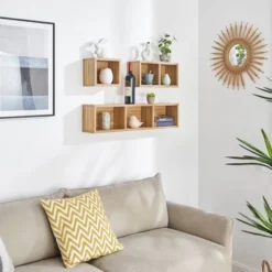 3pc Bauhaus Floating Geometric Cubby Wall Shelf Set - Danya B. 25 3pc Bauhaus Floating Geometric Cubby Wall Shelf Set - Danya B. -Safavieh Store GUEST cf50f391 77a4 4a76 a3b1 d28ff2c61f29