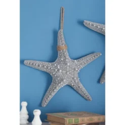 Polystone Starfish Wall Decor With Hanging Rope Gray - Olivia & May -Safavieh Store GUEST d295b20e f980 4358 bfad bbc2c7991b92