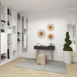 Set Of 3 Metal Starburst Wall Decors With Orb Detailing - Olivia & May 26 Set Of 3 Metal Starburst Wall Decors With Orb Detailing - Olivia & May -Safavieh Store GUEST d2cfade7 58b7 4a7d 95a5 e3c0402ecfad