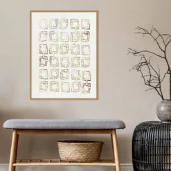 22" X 30" Dreamy Geo III By Aimee Wilson Framed Canvas Wall Art Light Brown - Amanti Art -Safavieh Store GUEST d3a25459 cd1f 409d b51a 750b190600e1