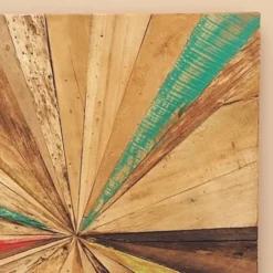 Teak Wood Starburst Handmade Radial Wall Decor Brown - Olivia & May -Safavieh Store GUEST d3c6b1b1 771d 4040 89bf 05c5e6bfdee3