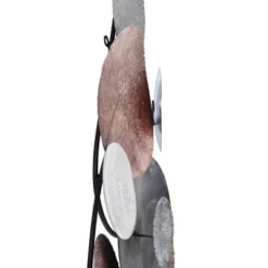 Metal Nobu Hanging Assorted Hammered Circles Unframed Wall Canvas Brown/White/Black - StyleCraft -Safavieh Store GUEST d3cd579f cb94 4523 b1ca c02e2f102d74