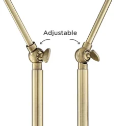 Possini Euro Design Sentry Modern Mid Century Desk Lamp 23" High Black Brass With USB Charging Port LED Adjustable Cone Shade For Bedroom Living Room -Safavieh Store GUEST d3ce9263 7a5c 44b4 9cc2 8c349dada242