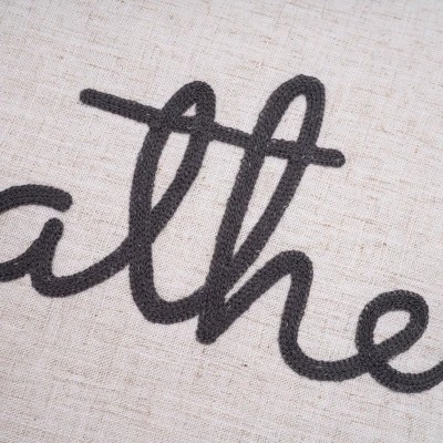 18"x18" Waska Gather Linen Blend Square Throw Pillow - Evergrace 4 18"x18" Waska Gather Linen Blend Square Throw Pillow - Evergrace - Image 2