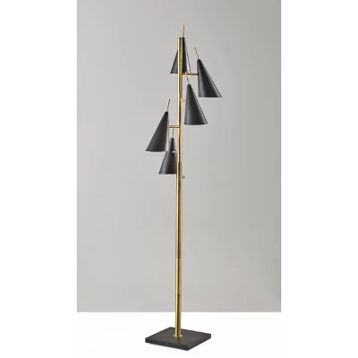 71.5" Owen Tree Lamp Black - Adesso 6 71.5" Owen Tree Lamp Black - Adesso - Image 4